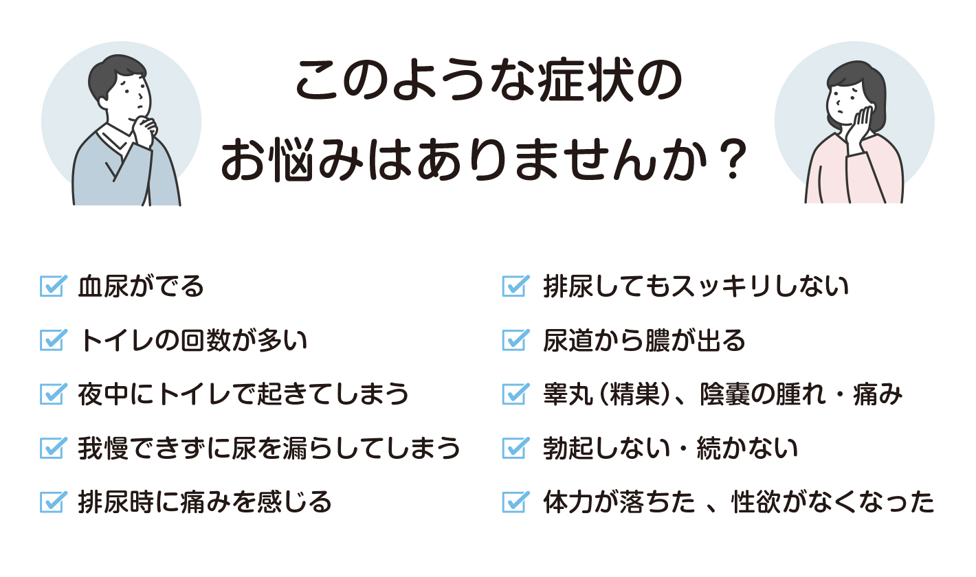 泌尿器科お悩み項目